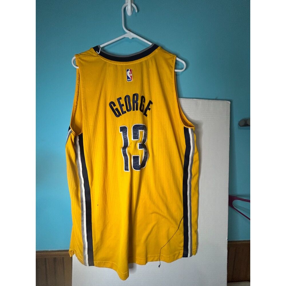 Adidas Paul George Indiana Pacers Swingman Jersey Size XL Gold